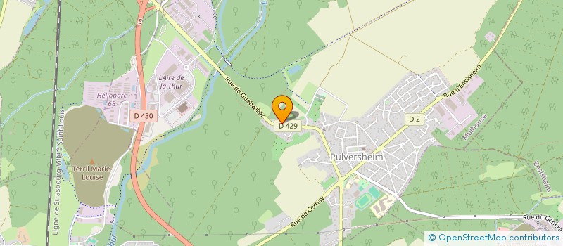 localisation de l'entreprise SCI LES TROIS ROSES  PULVERSHEIM