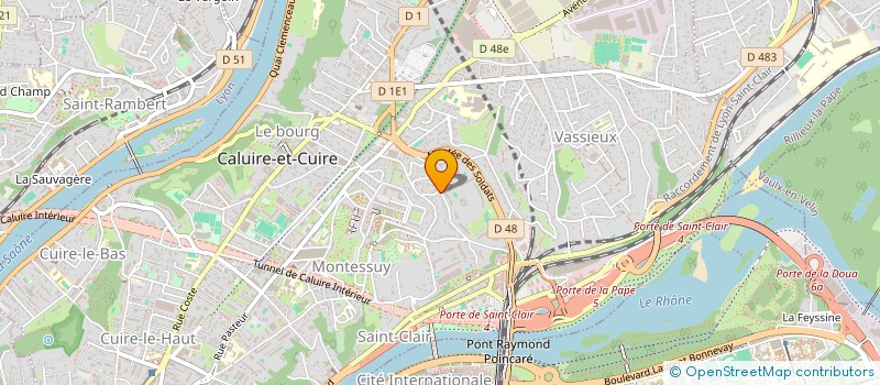 localisation de l'entreprise SCI LES TROIS ROSES  CALUIRE-ET-CUIRE