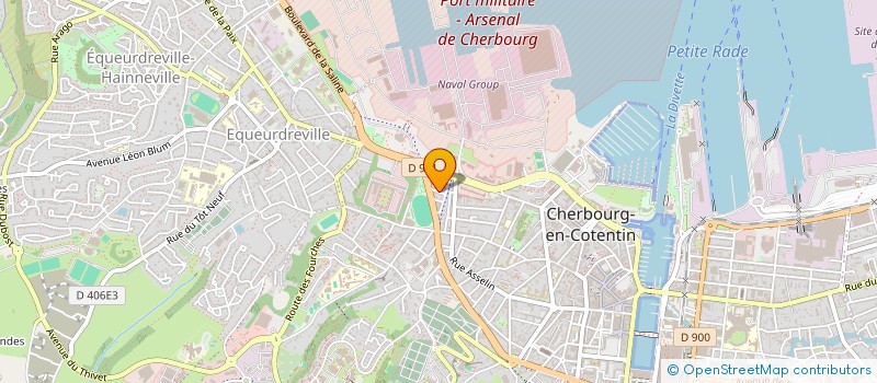 localisation de l'entreprise SCI LES TROIS ROSES à CHERBOURG-EN-COTENTIN