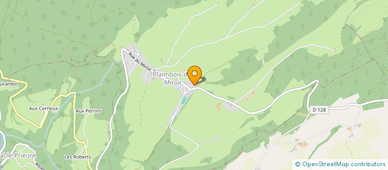 localisation de l'entreprise SCI LES TROIS SAPINS  LE RUSSEY