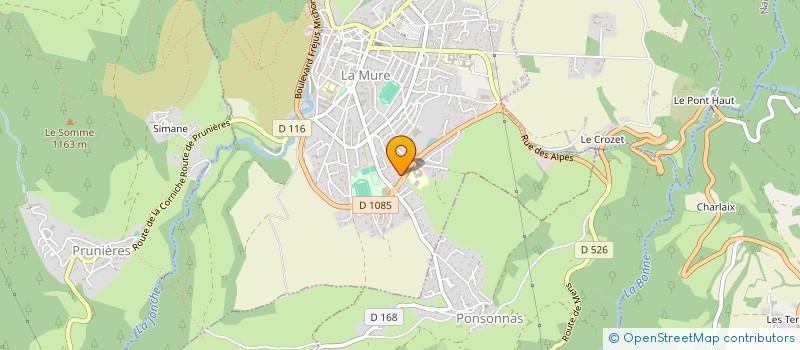 localisation de l'entreprise SCI LES TROIS SAULES  LA MURE