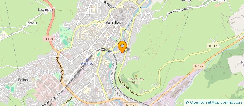 localisation de l'entreprise SCI LES TROIS SOEURS à AURILLAC