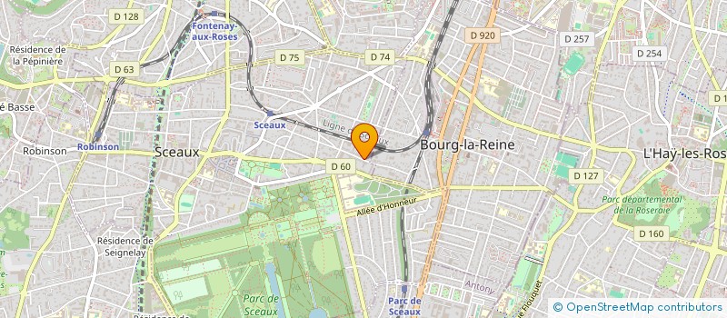 localisation de l'entreprise SCI LES TROIS SOEURS à SCEAUX