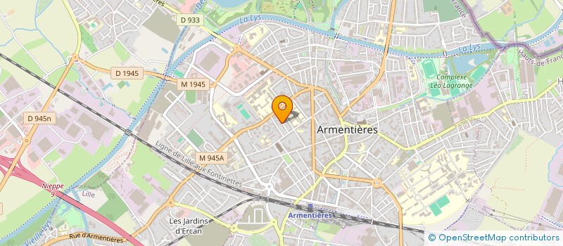 localisation de l'entreprise SCI LES TROIS SOUPIRS  ARMENTIERES