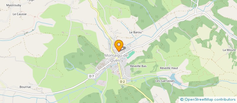 localisation de l'entreprise SCI LES TROIS TERRASSES  MONTAIGU-DE-QUERCY