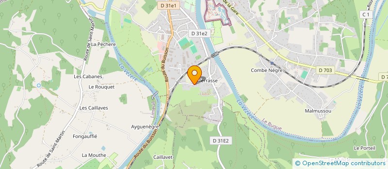 localisation de l'entreprise SCI LES TROIS TETES  LE BUGUE