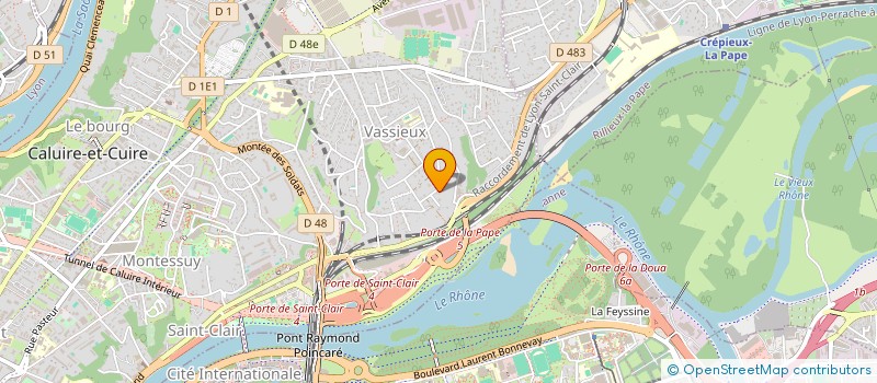 localisation de l'entreprise SCI LES TROIS TILLEULS  CALUIRE-ET-CUIRE