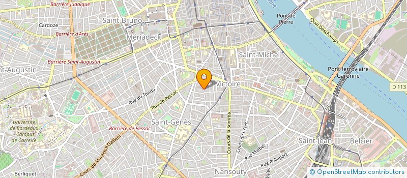 localisation de l'entreprise SCI LES TROIS UNIS à BORDEAUX