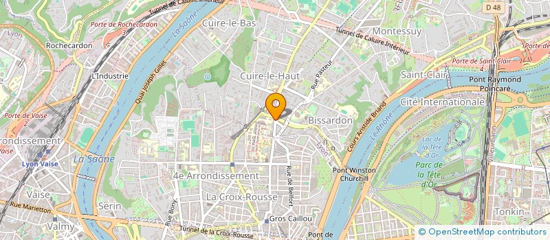 localisation de l'entreprise SCI LES TROIS V  CALUIRE-ET-CUIRE