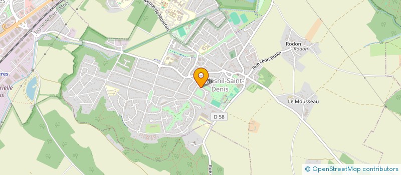 localisation de l'entreprise SCI LES TROIS VILLAGES  LE MESNIL-SAINT-DENIS