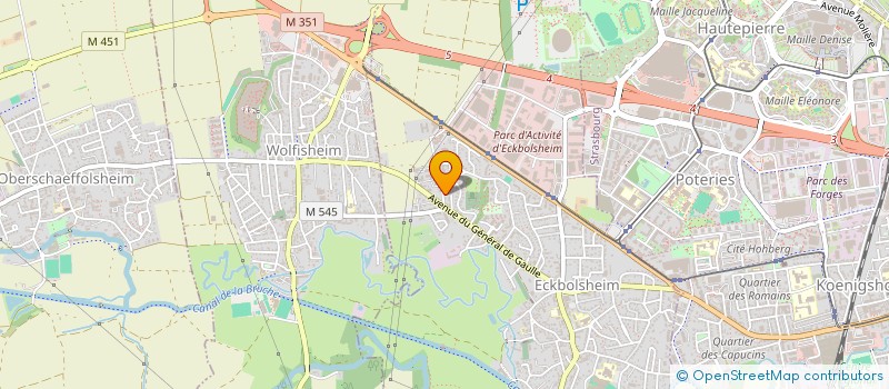 localisation de l'entreprise SCI LES TROISSEES  ECKBOLSHEIM