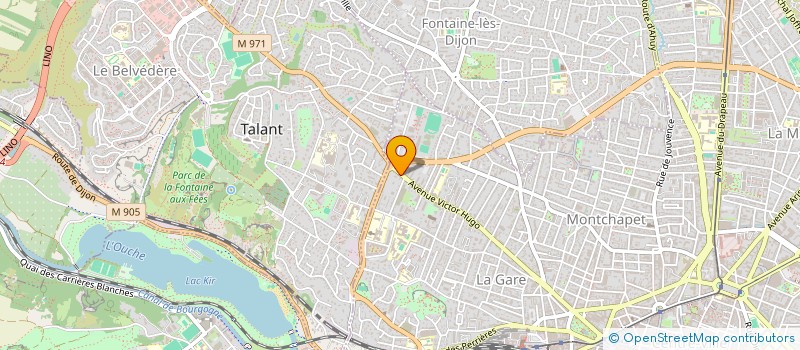 localisation de l'entreprise SCI LES TROLES à DIJON