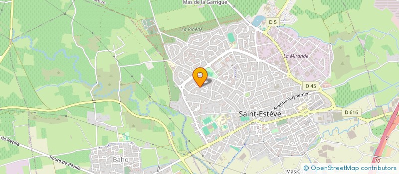 localisation de l'entreprise SCI LES TROPIQUES  SAINT-ESTEVE