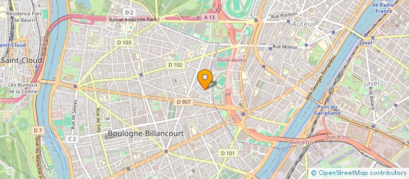 localisation de l'entreprise SCI LES TROTTIS à BOULOGNE-BILLANCOURT
