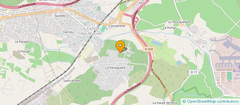 localisation de l'entreprise SCI LES TROUBADOURS  LE CANNET-DES-MAURES