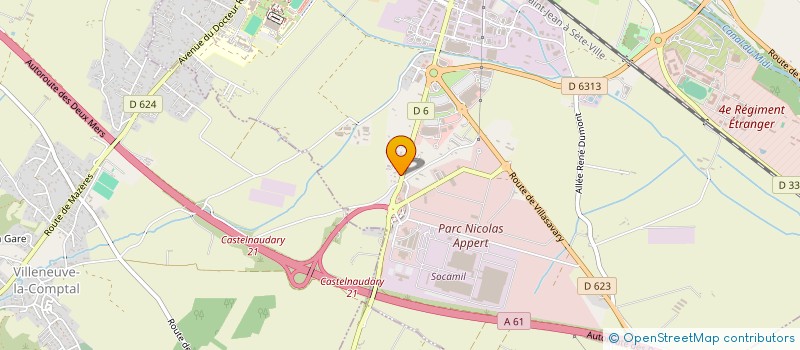 localisation de l'entreprise SCI LES TROUBADOURS  CASTELNAUDARY