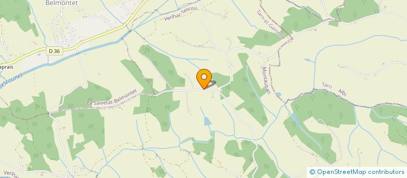 localisation de l'entreprise SCI LES TROUILLERES  VERLHAC-TESCOU