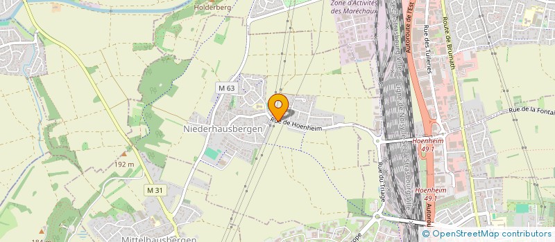 localisation de l'entreprise SCI LES TROYENNES 3  NIEDERHAUSBERGEN