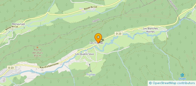 localisation de l'entreprise SCI LES TRUCHES à ROCHESSON