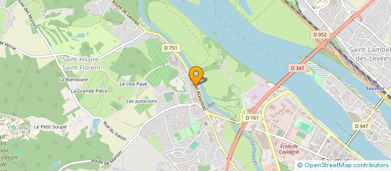 localisation de l'entreprise SCI LES TUFFEAUX  SAUMUR