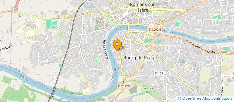 localisation de l'entreprise SCI LES TUFFIERES  BOURG-DE-PEAGE