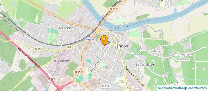 localisation de l'entreprise SCI LES TUILERIES à LANGON