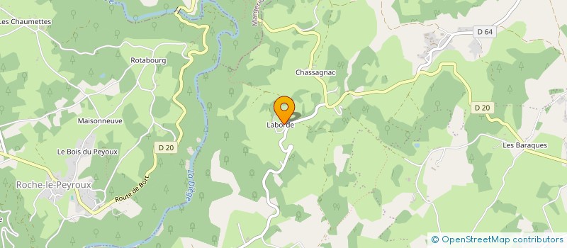 localisation de l'entreprise SCI LES TUILERIES  SARROUX - SAINT JULIEN