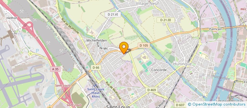 localisation de l'entreprise SCI LES TULIPES  SAINT-LOUIS