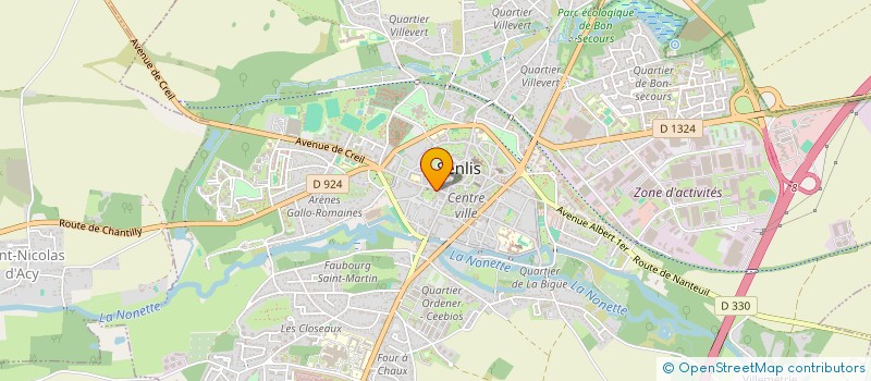 localisation de l'entreprise SCI LES TULIPES  SENLIS