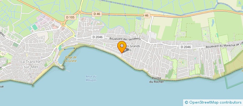 localisation de l'entreprise SCI LES TULIPES à LA TRANCHE-SUR-MER