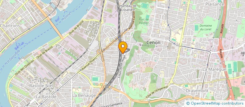 localisation de l'entreprise SCI LES TULIPES  CENON