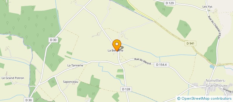 localisation de l'entreprise SCI LES TULIPES à NONVILLIERS-GRANDHOUX
