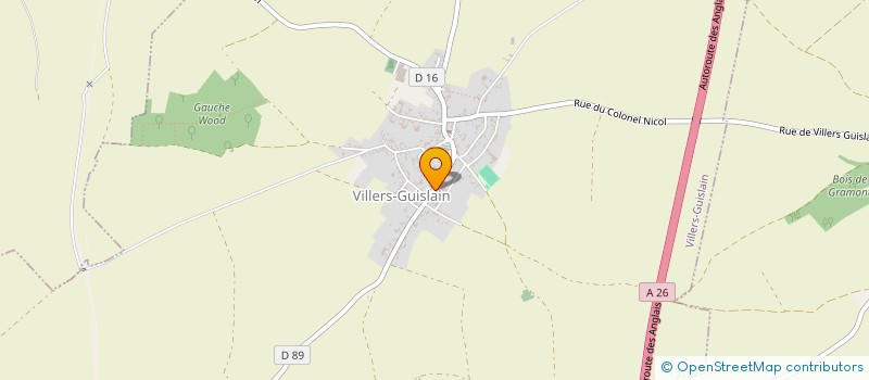 localisation de l'entreprise SCI LES TULIPES  VILLERS-GUISLAIN