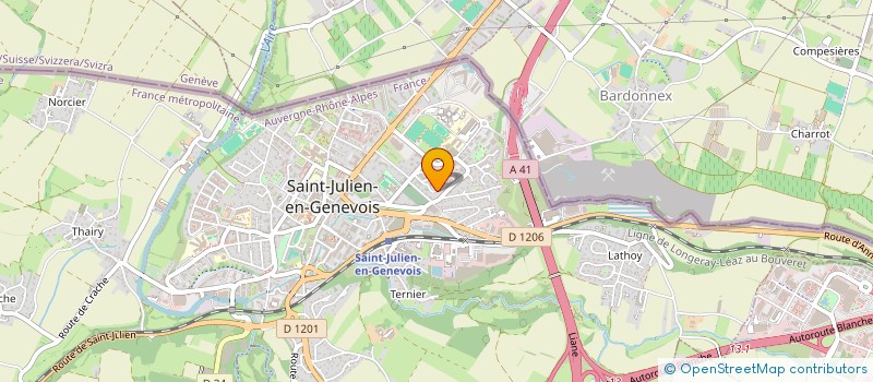 localisation de l'entreprise SCI LES TULIPES  SAINT-JULIEN-EN-GENEVOIS