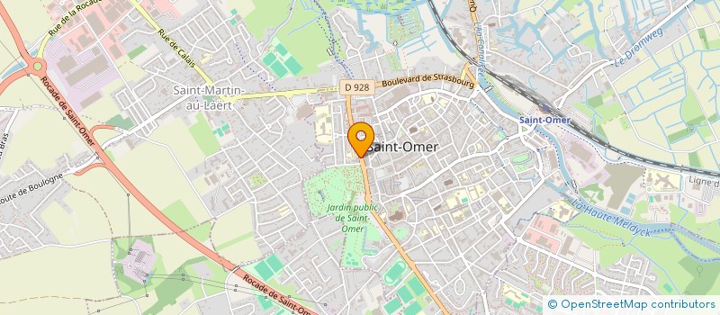 localisation de l'entreprise SCI LES TULIPIERS  SAINT-OMER