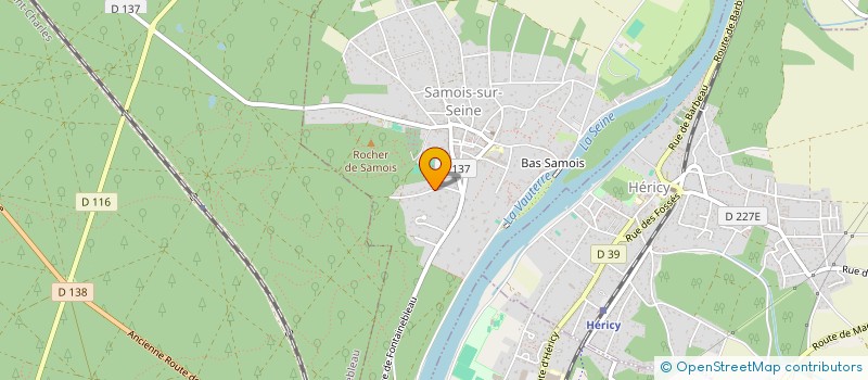 localisation de l'entreprise SCI LES TURLURES  SAMOIS-SUR-SEINE