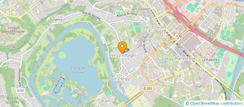 localisation de l'entreprise SCI LES TWINS  CERGY