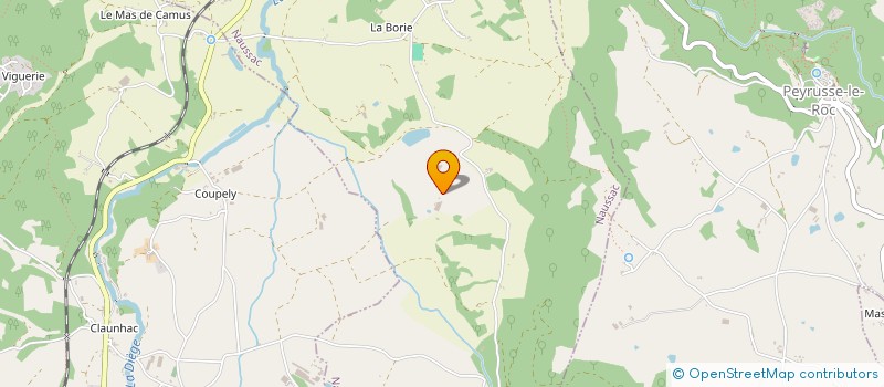 localisation de l'entreprise SCI LES ULEZES  NAUSSAC