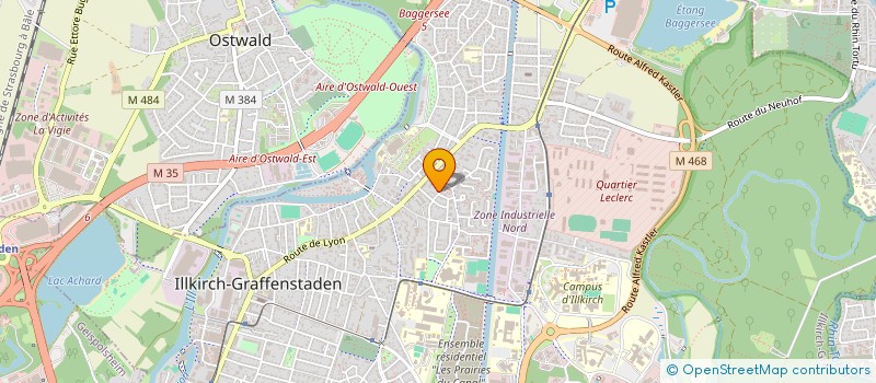 localisation de l'entreprise SCI LES URSATINES  ILLKIRCH-GRAFFENSTADEN