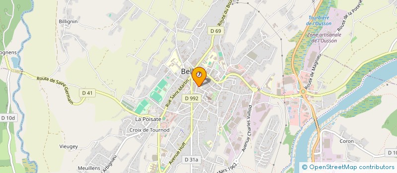 localisation de l'entreprise SCI LES URSULINES  BELLEY