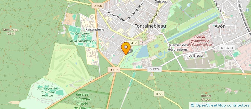 localisation de l'entreprise SCI LES USELLES 108  FONTAINEBLEAU