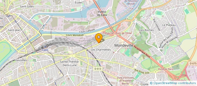 localisation de l'entreprise SCI LES VACHES NOIRES à MONDEVILLE
