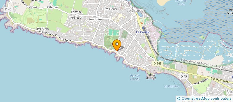 localisation de l'entreprise SCI LES VAGUES ARGENTEES  LE CROISIC