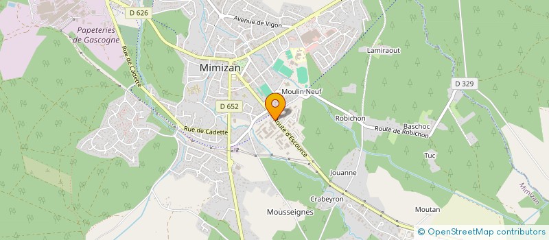 localisation de l'entreprise SCI LES VAGUES D ARGENT  MIMIZAN