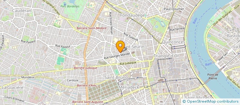 localisation de l'entreprise SCI LES VAILLANTS  BORDEAUX