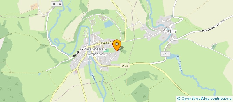 localisation de l'entreprise SCI LES VALEN'S  VARENNES-EN-ARGONNE