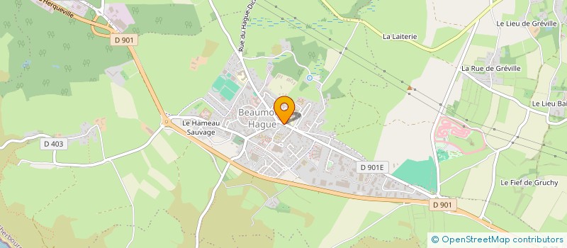 localisation de l'entreprise SCI LES VALLAONS  LA HAGUE