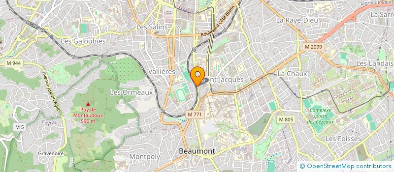 localisation de l'entreprise SCI LES VALLEE  CLERMONT-FERRAND