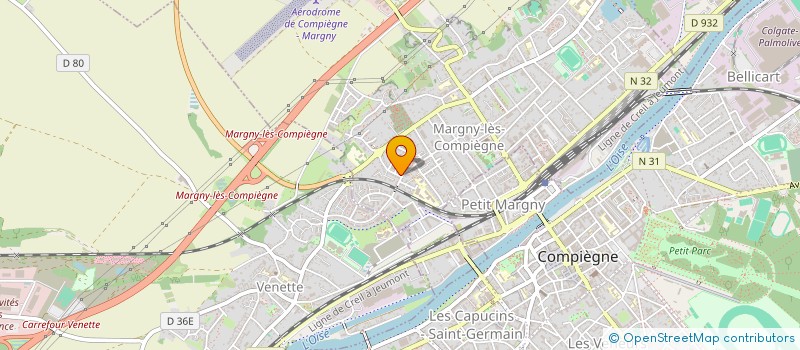 localisation de l'entreprise SCI LES VALLEES  MARGNY-LES-COMPIEGNE