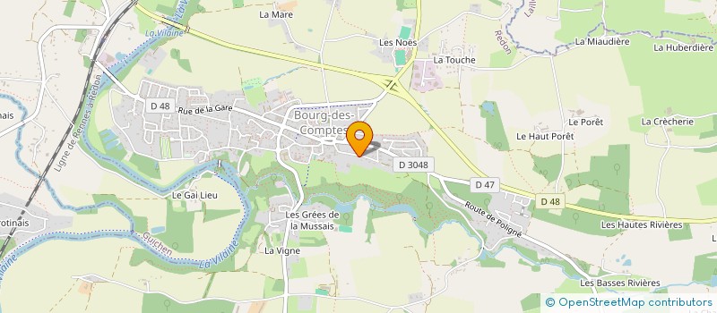 localisation de l'entreprise SCI LES VALLEES  BOURG-DES-COMPTES